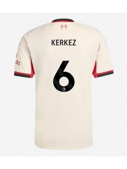 Moški Nogometna dresi replika Liverpool Milos Kerkez #6 Gostujoči 2025-26 Kratek rokav